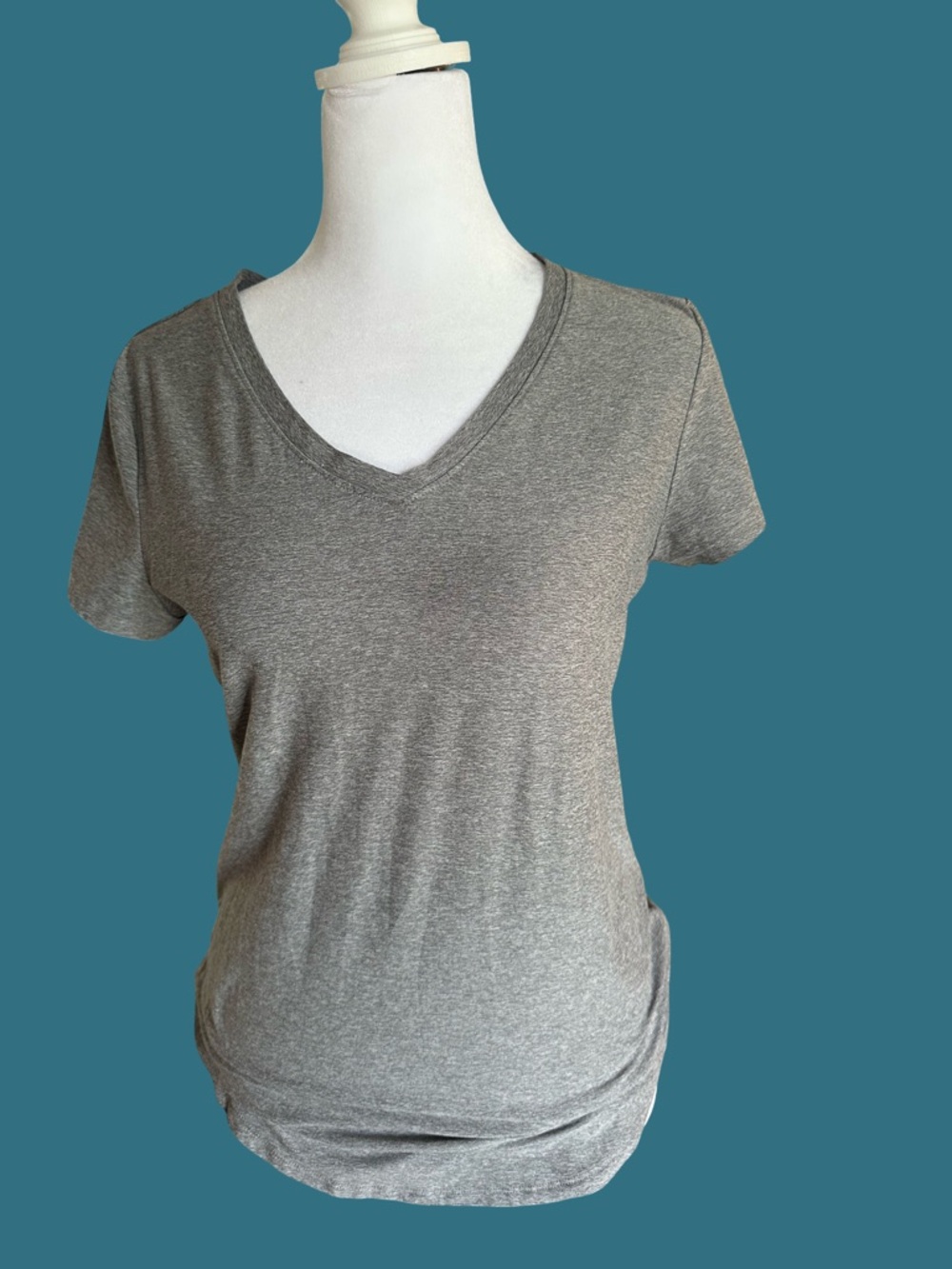 Basic Grey v neck tee so soft